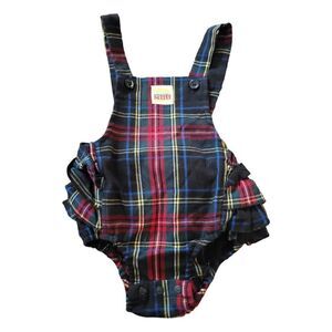 Harajuku Mini Plaid ruffle Romper Gwen Stefani Target 20 Year Anniversary SZ 12M